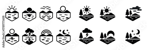 Isometric Lake Landscapes