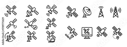 Satellite Communication Icons
