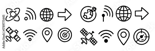 Doodle Satellite Symbols