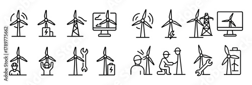 Wind Power Icons