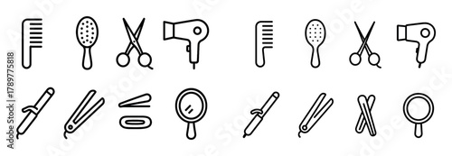 Minimalist Women Hairstyles Icons