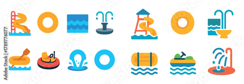 Water Attraction Icons