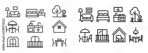 Minimalist Family Icon Set