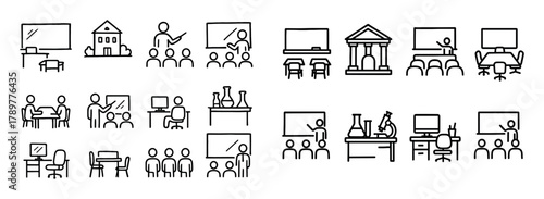 Sketch Style Interactive Icons