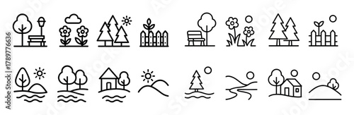 Spring Scenery Icons