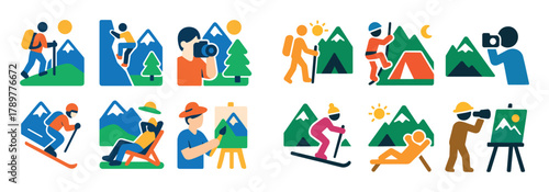 Mountain Adventure Icons