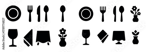 Table Setting Icons