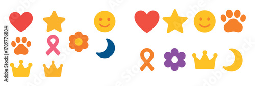 Colorful Soft Toy Icons