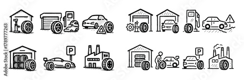 Tire Service Icons