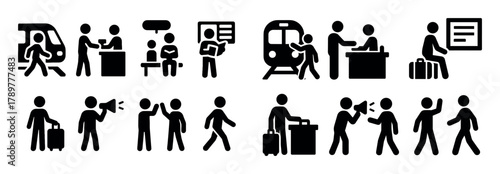 Railway Station Icons