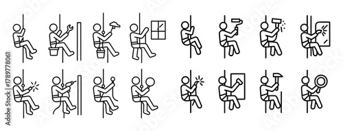 High-Rise Work Icons