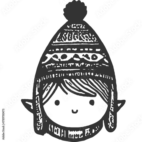 Line Vintage Illustration Vector