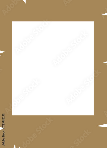 old photo frame on white background