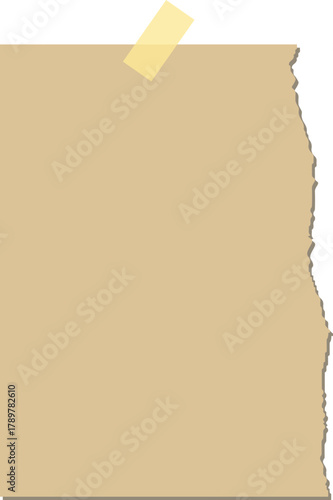 old paper on a white background