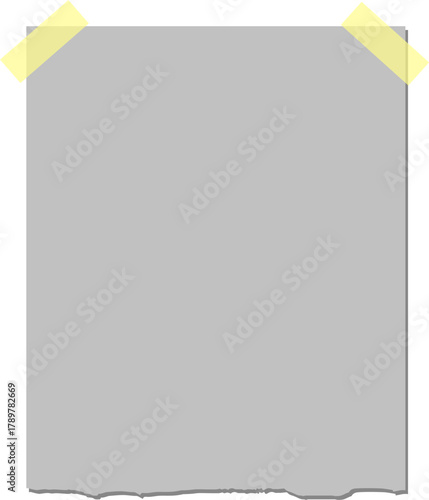 blank paper sheet with paper clip(tape)