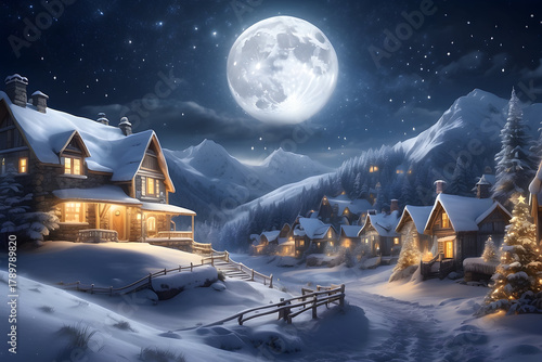 Christmas Winter Village Town