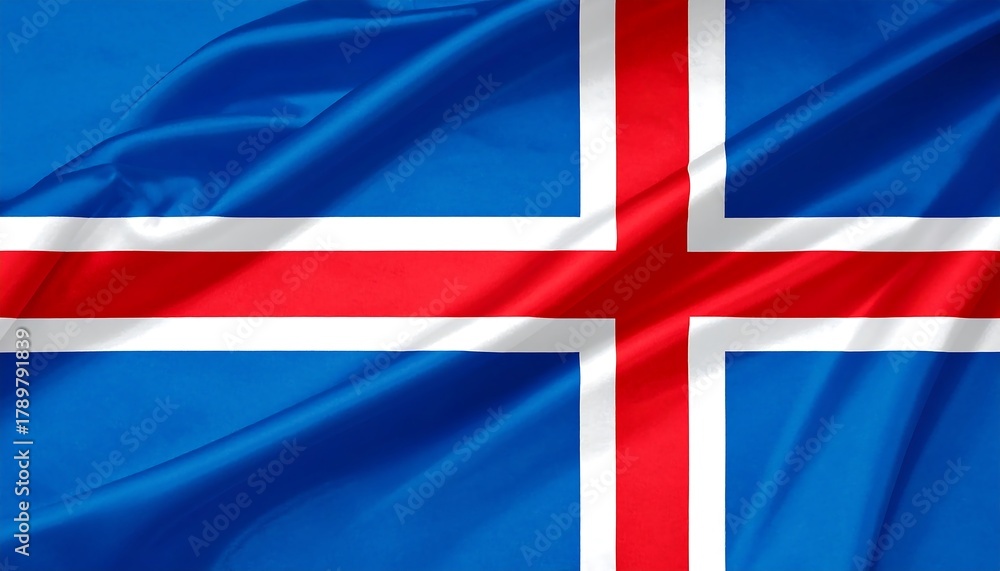 Fototapeta premium Flag of Iceland