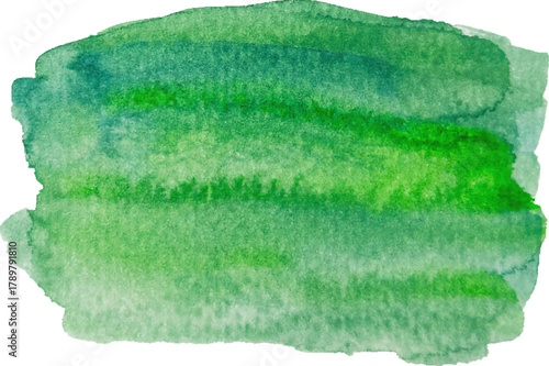 Brush line. Vector green paint brush spot, highlighter line or felt-tip pen marker. Ink smudge abstract shape stains with texture