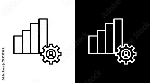 Personal Development White Icon Set Design