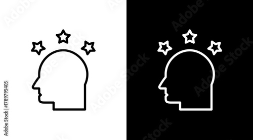 Motivation White Icon Set Design