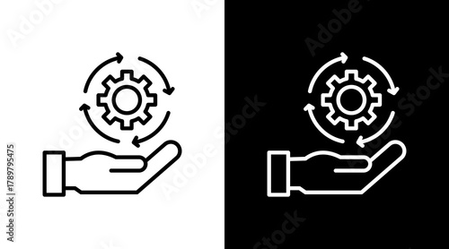 Embrace Change White Icon Set Design