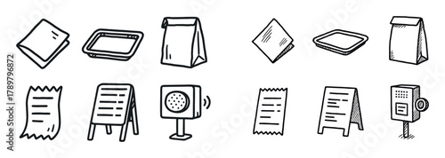 Minimal Fast Food Icons