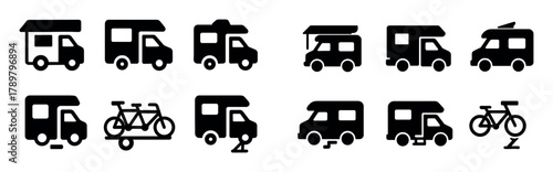 Motorhome Icon Set