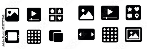 Web Design Icon Grid