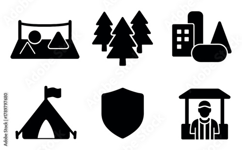 Paintball Icons Grid