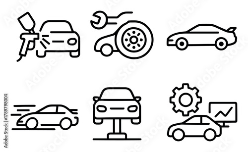 Car Tune-Up Icons