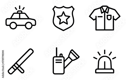 Minimal Police Icons