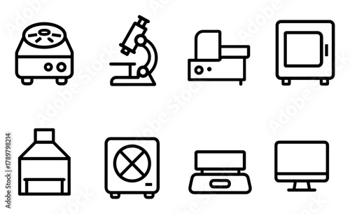 Laboratory Equipment Icons