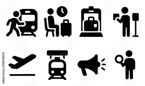 Railway Station Icons