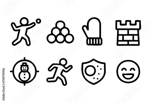 Children engage in playful winter activities such as throwing snowballs, building snowmen, and exploring. The snowy landscape adds joy to their outdoor adventures.