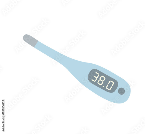 38.0度の表示の体温計