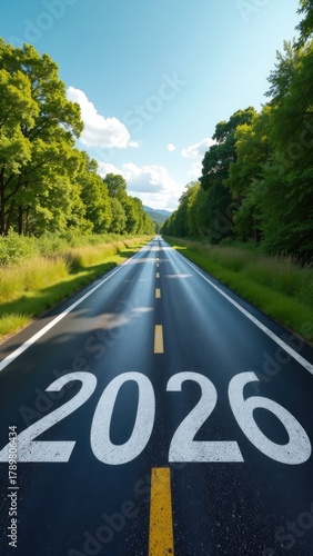 Wallpaper Mural A long stretch of road with numerical markers indicating mileage in 2020 Torontodigital.ca