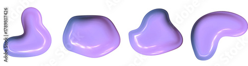 Reflective chrome blob in Y2K aesthetic. Fluid 3D liquid shape radiates glossy chrome light and soft 3D blob texture.