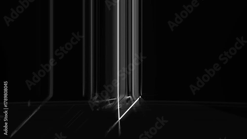 Abstract loop of refracted light beams from rotating mirrors. Ideal for VJ sets, concerts, stage visuals, or cinematic overlays.