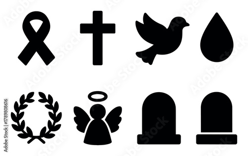 Funeral Ceremony Icons