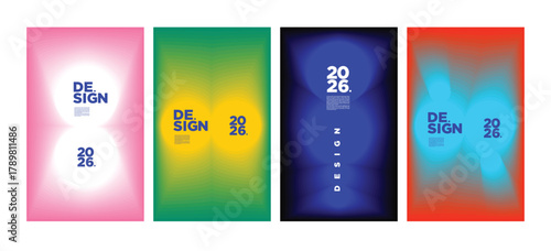 Cover and Poster Design Template for Magazine. Trendy Vector Typography and Colorful Illustration Collage for Cover and Page Layout Design 2026