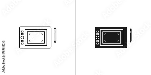 Graphics tablet and stylus