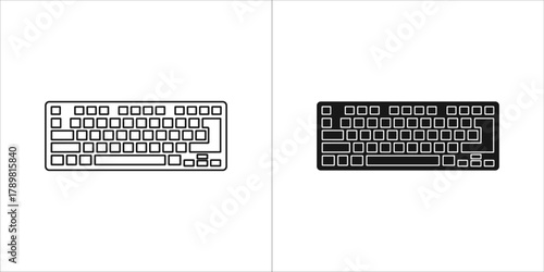 Computer keyboard with keys