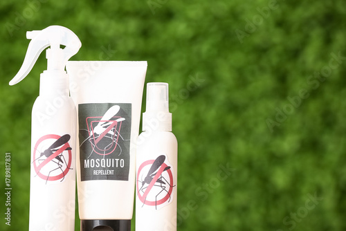 Spray bottles and tube of m...