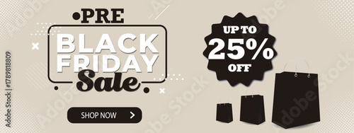 Pre black friday sale banner