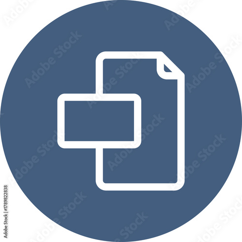 Free Download Document and Presentation Icon With Transparent Background In Blue Circle Representing Business Data And Information - GFXLoad