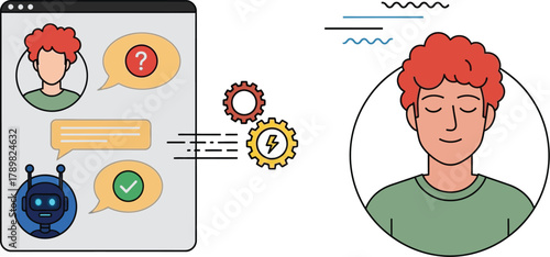 Chatbot support helping customer with questions and quick solutions