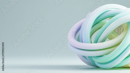 Modern abstract sculpture with smooth, colorful design showcasing innovative artistic expression, stylish decor, and versatile visual appeal for contemporary interiors