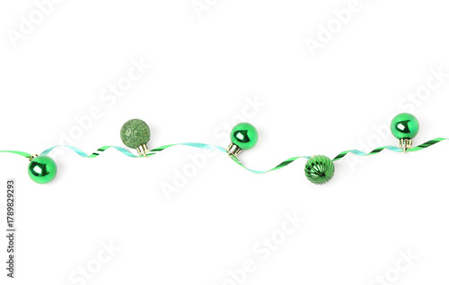 Christmas balls with serpen...
