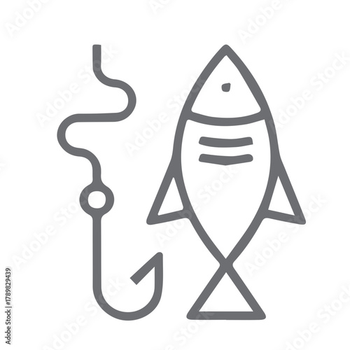 Fishing Hook and Fish