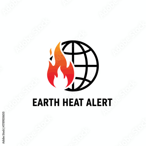 Global Warming and Climate Change Alert Logo